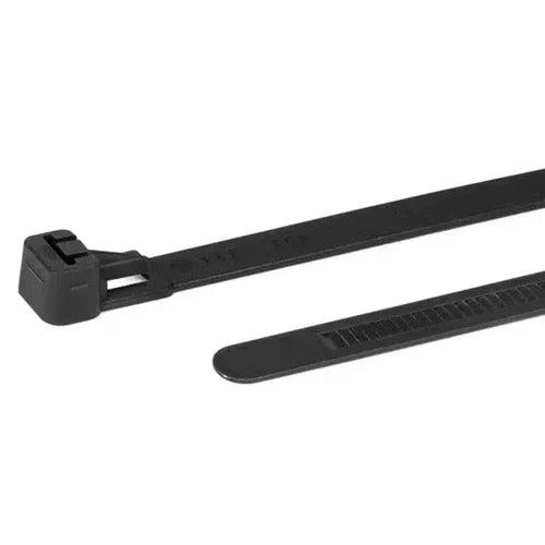 Cable Tie Nylon Re-Sealable-𝐿200 x 𝑤4.5𝑚𝑚(15Pack)-Black-