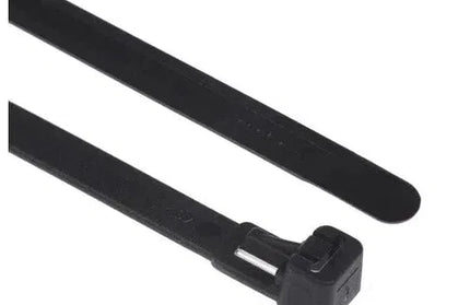 Cable Tie Nylon Re-Sealable-𝐿200 x 𝑤4.5𝑚𝑚(15Pack)-Black-