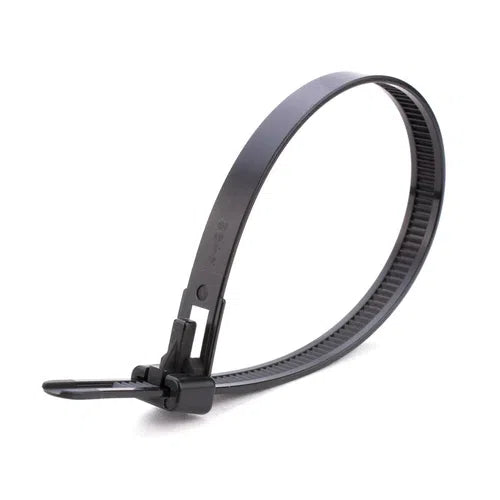 Cable Tie Nylon Re-Sealable-𝐿200 x 𝑤4.5𝑚𝑚(15Pack)-Black-