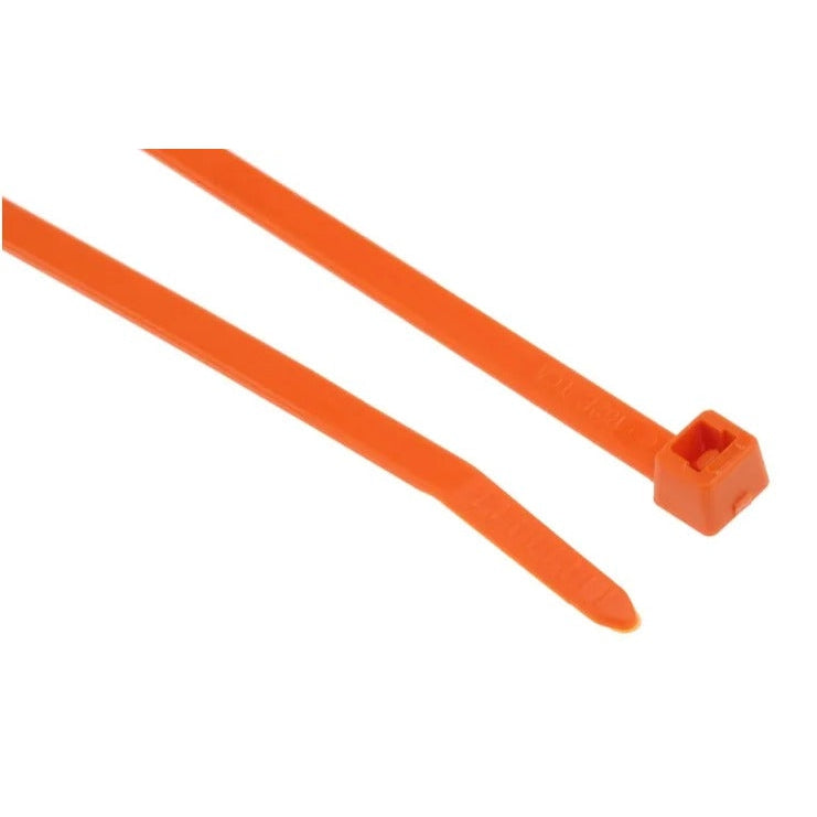 Cable Tie Premium Selfit SapiSelco-Wire & Cable Ties-SapiSelco-Orange-ℓ200 x 𝑤4.5mm-𝑝/100-diyshop.co.za
