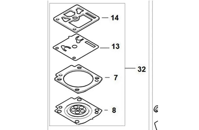 Carburettor Repair Kit 1142/ STIHL-Default Title