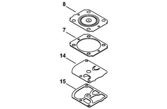 Carburettor Repair Kit 4151/00 Stihl-Default Title