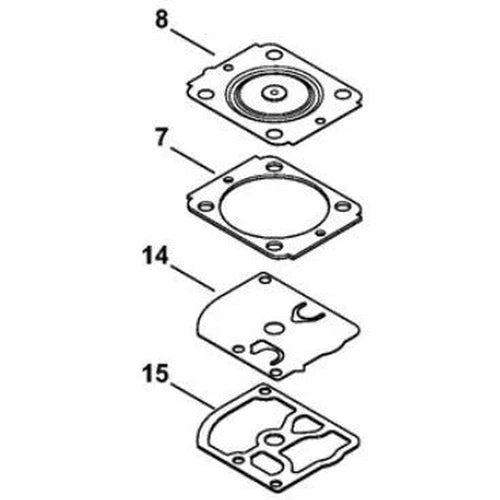 Carburettor Repair Kit 4151/00 Stihl-Default Title