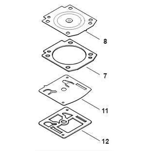 Carburettor Repair Kit C3R Stihl-Weed Trimmer Accessories-STIHL-diyshop.co.za