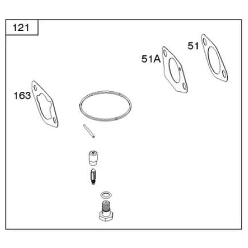 Carburettor Repair Kit Elite8500 B&S-
