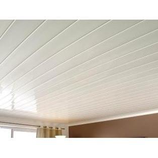 Ceiling Panel PVC 25cm-Pvc Ceiling-Archies Hardware-Gloss White Grooved-0.25x3.9m(7mm)-diyshop.co.za
