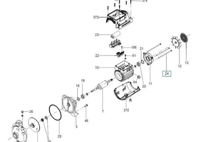 Centrifugal Pump 230𝑉 NS Grundfos-4-23 0.37𝑘𝑊/4𝑚³ℓ𝑝𝒉/𝐻22𝑚-