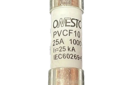 Ceramic Fuse ⌀10x38𝑚𝑚 Onesto-10𝐴/1000𝑉 DC