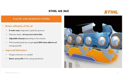 Chainsaw 2T 3.5𝑘𝑊 MS363 STIHL-+37𝑐𝑚3️⃣56𝐷𝐿 BAR&CHN-