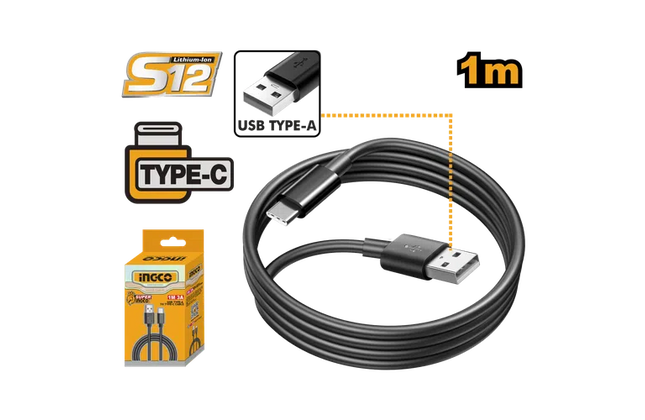 Charger Cable USB Type-A To Type-C-Default Title