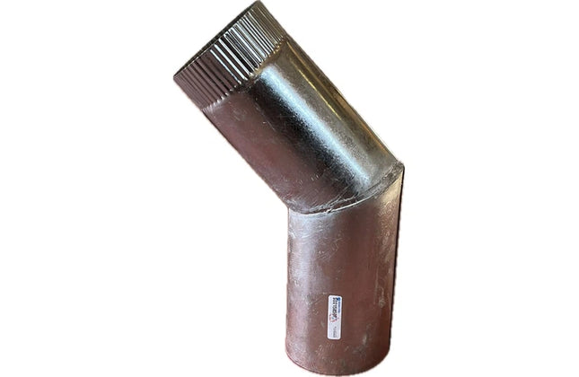 Chimney Flue Bend 45° GALV 𝑇0.8𝑚𝑚 »-⌀150x280x280𝑚𝑚
