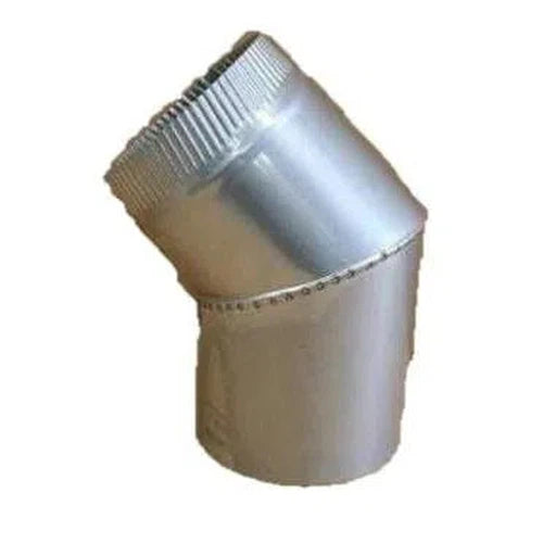 Chimney Flue Bend 45° GALV 𝑇0.4𝑚𝑚 »-⌀125x220x220𝑚𝑚-