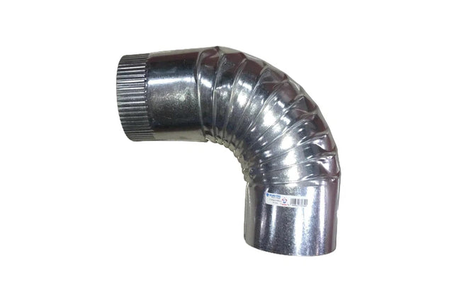 Chimney Flue Elbow 90° GALV 𝑇0.4𝑚𝑚 »-⌀100x230x230𝑚𝑚