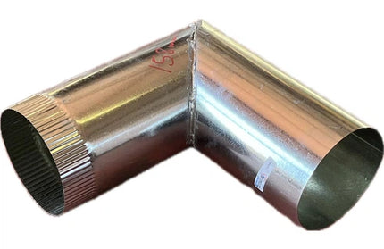Chimney Flue Elbow 90° GALV 𝑇0.4𝑚𝑚 »-⌀100x230x230𝑚𝑚-