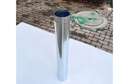 Chimney Flue Pipe GALV 𝑇0.8𝑚𝑚 »-⌀150𝑚𝑚 x 𝐿1225𝑚𝑚-