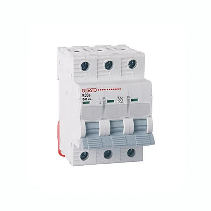 Circuit Breaker MCB DIN Onesto-3𝑃ole-40𝐴 3𝑘𝐴