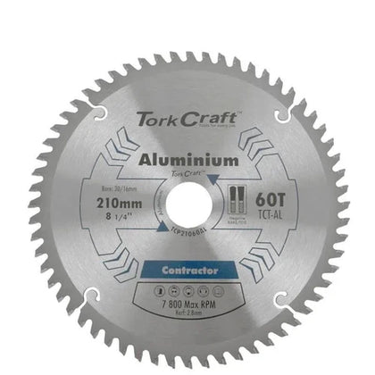 Circular Saw Blade Aluminium Tork Craft-210mm