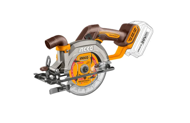 Circular Saw Cordless 𝑃20ˢ iNGCO »-140𝑚𝑚-Tool Only