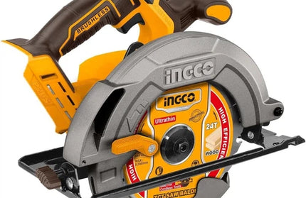 Circular Saw Cordless 𝑃20ˢ iNGCO »-185𝑚𝑚-Tool Only