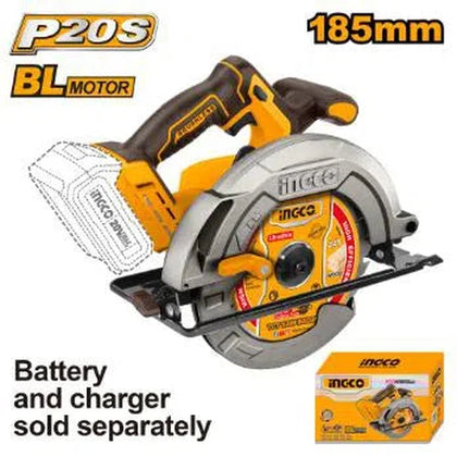 Circular Saw Cordless 𝑃20ˢ iNGCO »-140𝑚𝑚-Tool Only-
