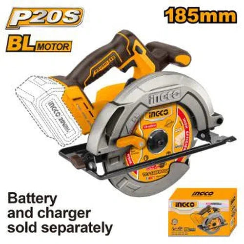 Circular Saw Cordless 𝑃20ˢ iNGCO »-140𝑚𝑚-Tool Only-
