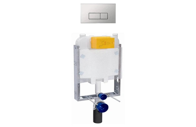 Cistern Concealed + Push Plate Infini.T-Chrome Square