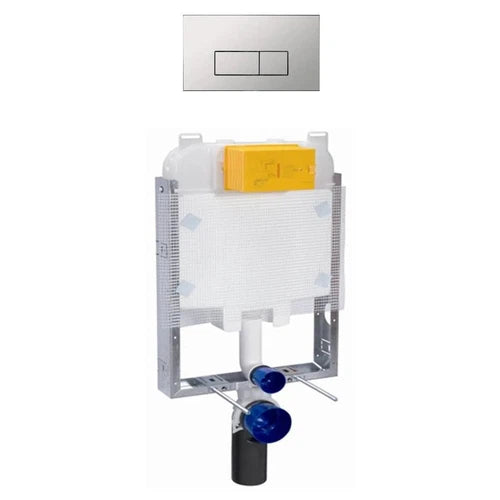 Cistern Concealed + Push Plate Infini.T-Chrome Square-
