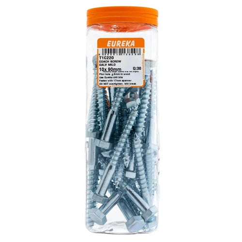 Coach Screw Hex Head-Anchors-Private Label Fasteners-10x90𝑚𝑚-Trade-diyshop.co.za