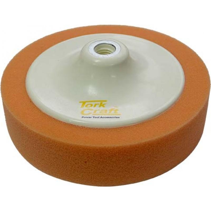 Compounding Sponge 150mm-Polisher-Tork Craft-Orange Medium-diyshop.co.za