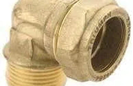 Compression Brass Elbow Male-15x1/2"