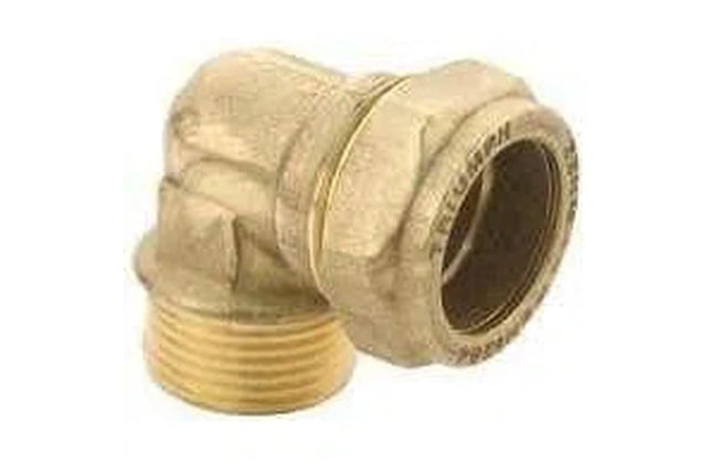 Compression Brass Elbow Male-15x1/2"