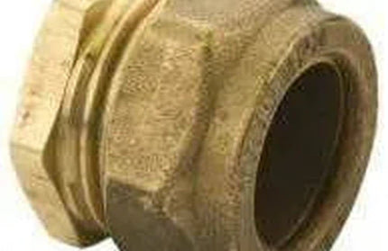 Compression Brass Stop End-15mm