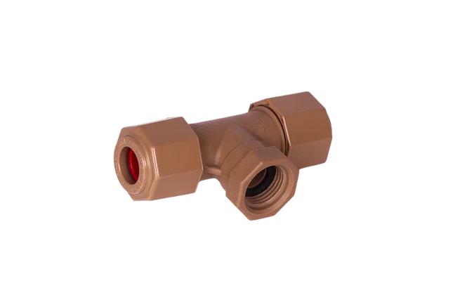 Compression UT Tee Female-15x15mm x 1/2"