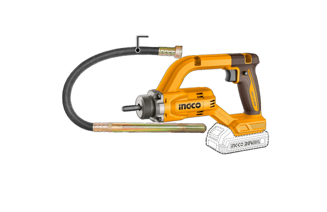 Concrete Vibrator Cordless 𝑃20ˢ iNGCO-Tool Only[NEW JULY 2026]