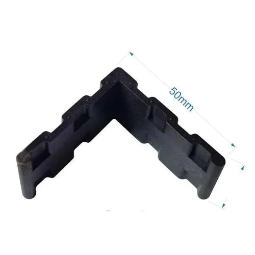 Corner Cleat Plastic-Aluminium Profiles-Archies Hardware-50x50x23mm-each-diyshop.co.za