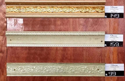 Cornice PU Hardⓓ-Floral x 2.4m-