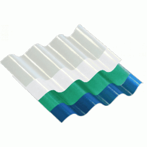 Corrugated Sheet Polycarbonate-Clear-𝐿3.6𝑚 x 𝑊860x𝑇0.8𝑚𝑚