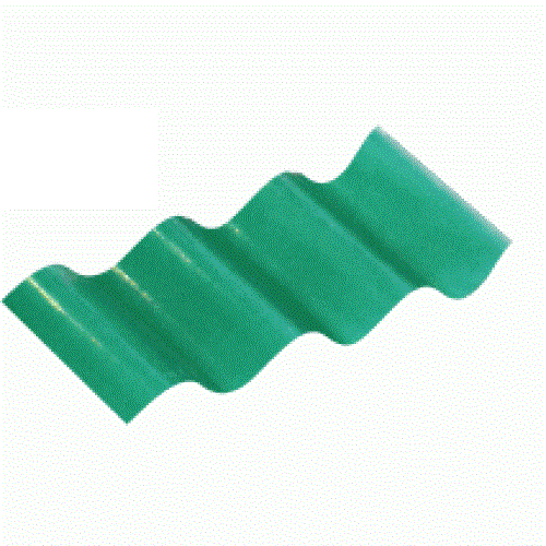 Corrugated Sheet Polycarbonate-Green-𝐿3.6𝑚 x 𝑊710x𝑇0.8𝑚𝑚-