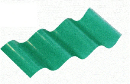 Corrugated Sheet Polycarbonate-Green-𝐿3.6𝑚 x 𝑊710x𝑇0.8𝑚𝑚