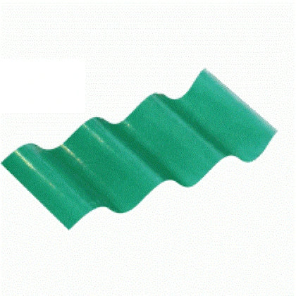 Corrugated Sheet Polycarbonate-Green-𝐿3.6𝑚 x 𝑊710x𝑇0.8𝑚𝑚