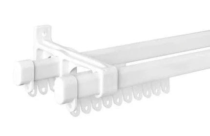 Curtain Rail Double 'C' Track eCono-𝐿1.5𝑚-White