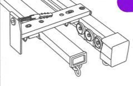 Curtain Rail Wheelo Premuim-1.5𝑚-