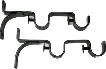 Curtain Rod Bracket Steel-25/25mm-Matt Black