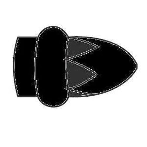 Curtain Rod Finial Poly-25mm-Matt Black-Pair