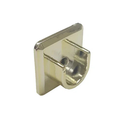 Curtain Rod U Bracket Stick On PVC-Matt Black-pair-