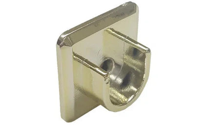 Curtain Rod U Bracket Stick On PVC-Matt Black-pair
