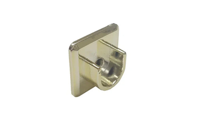 Curtain Rod U Bracket Stick On PVC-Matt Black-pair