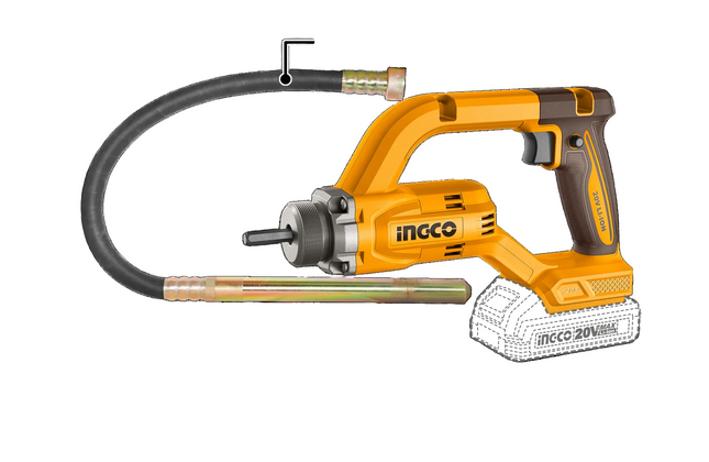Concrete Vibrator Cordless 𝑃20ˢ iNGCO