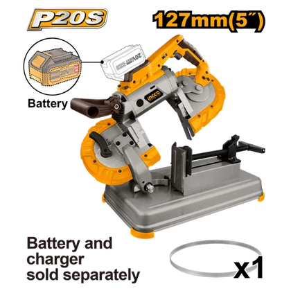 Cut Off Band Saw Cordless 𝑃20ˢ iNGCO-Tool Only-