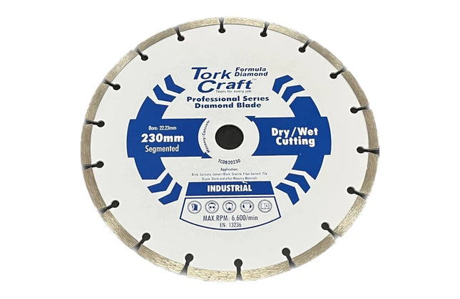 Cutting Disc Diamond Segmented TorkCraft-230x22𝑚𝑚
